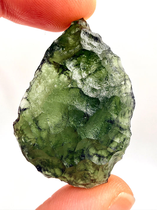 Raw Moldavite Loose Stone – Authentic Czech Moldavite Tektite, High Vibration Crystal, Collector Specimen, Spiritual Healing Stone