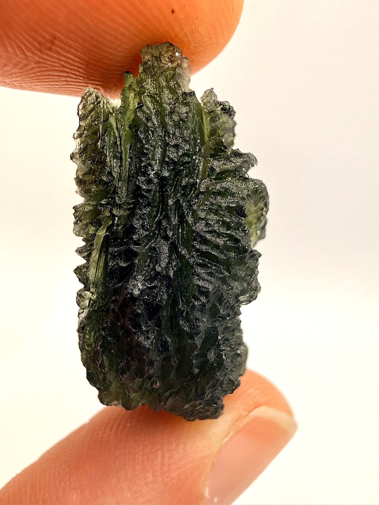 Raw Moldavite Loose Stone – Authentic Czech Moldavite Tektite, High Vibration Crystal, Collector Specimen, Spiritual Healing Stone
