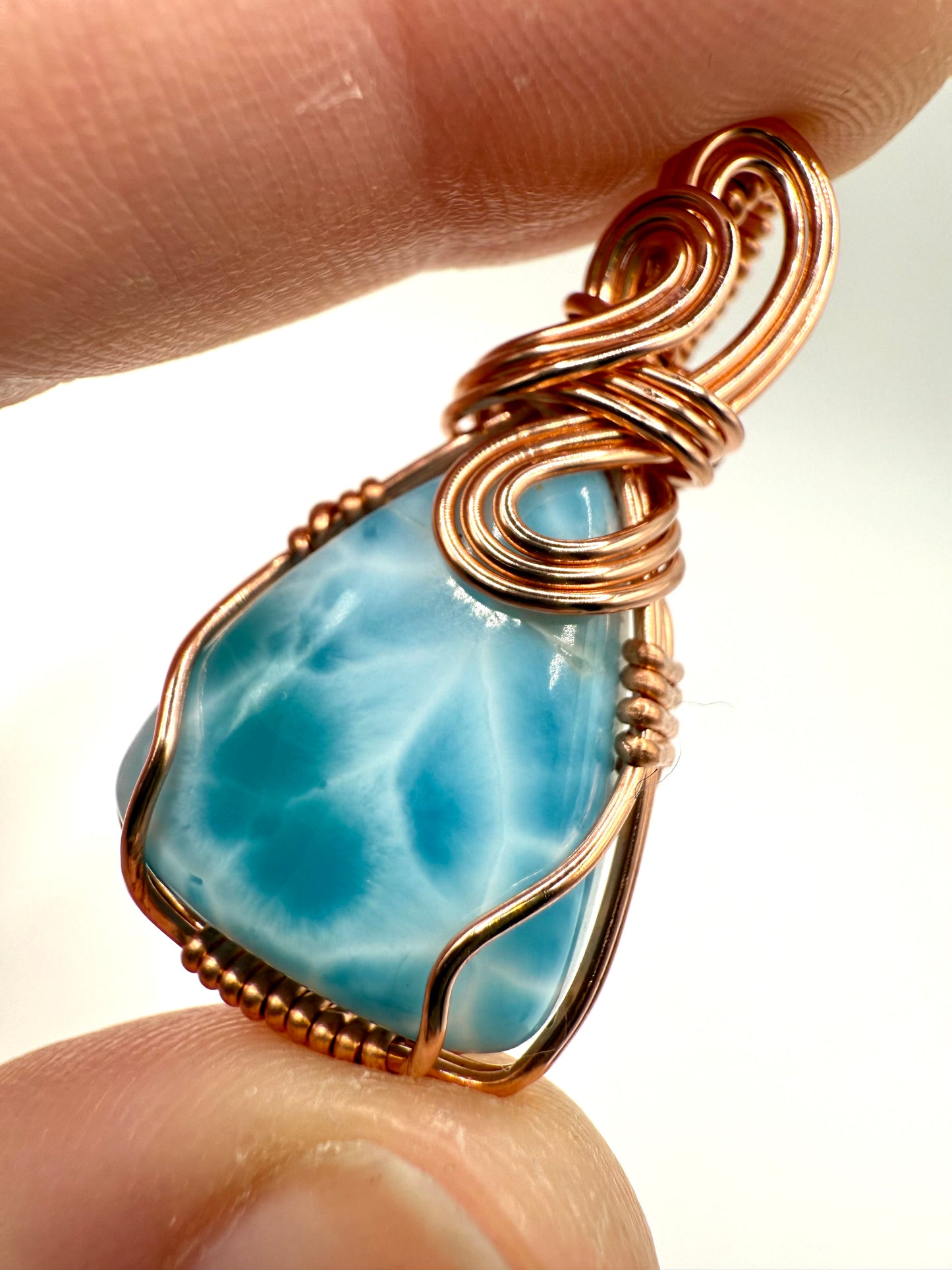 A1.) Christmas Special Larimar In Copper