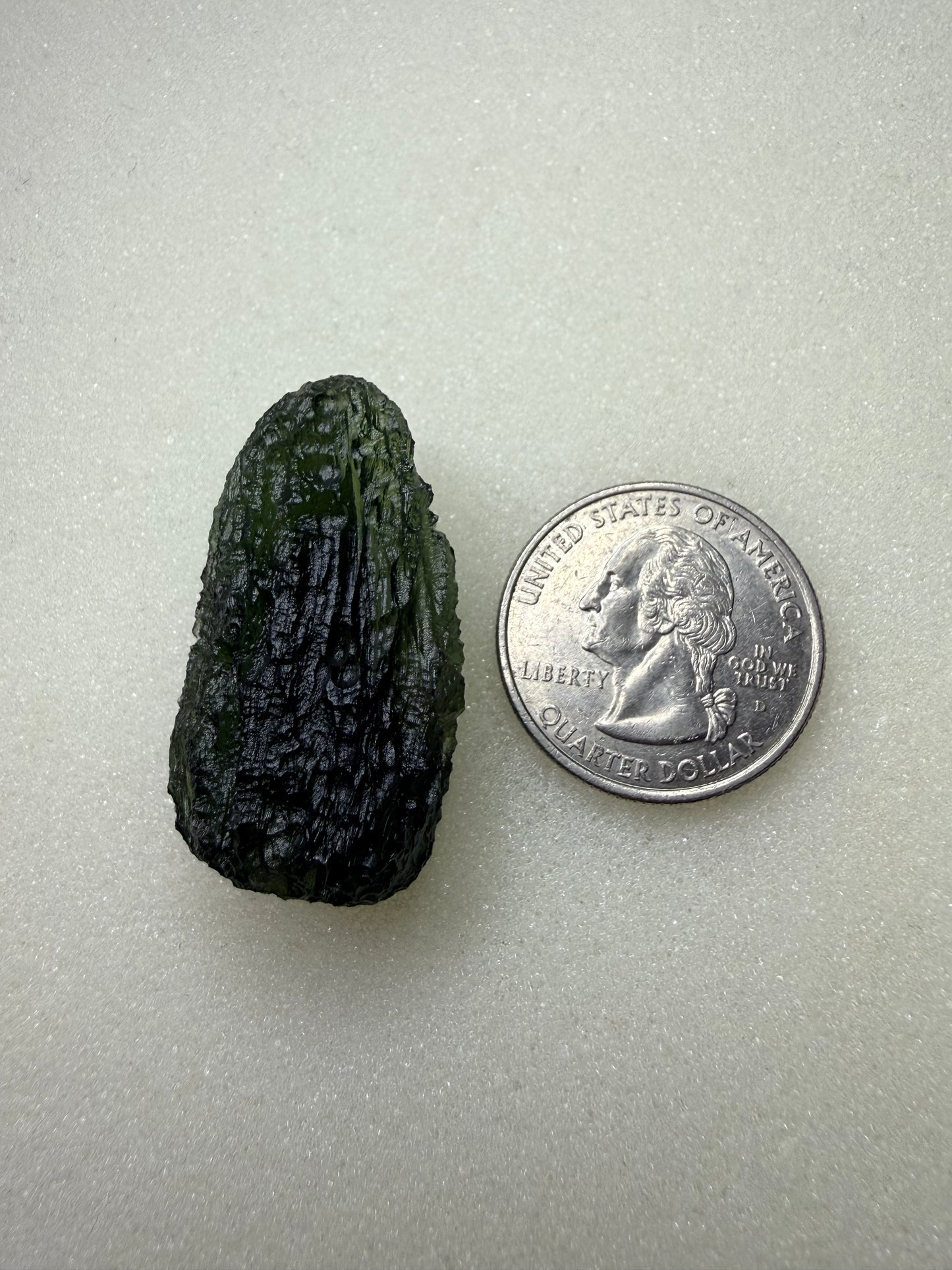 Moldavite 10.41 Gram With A Open Bubble Cavity