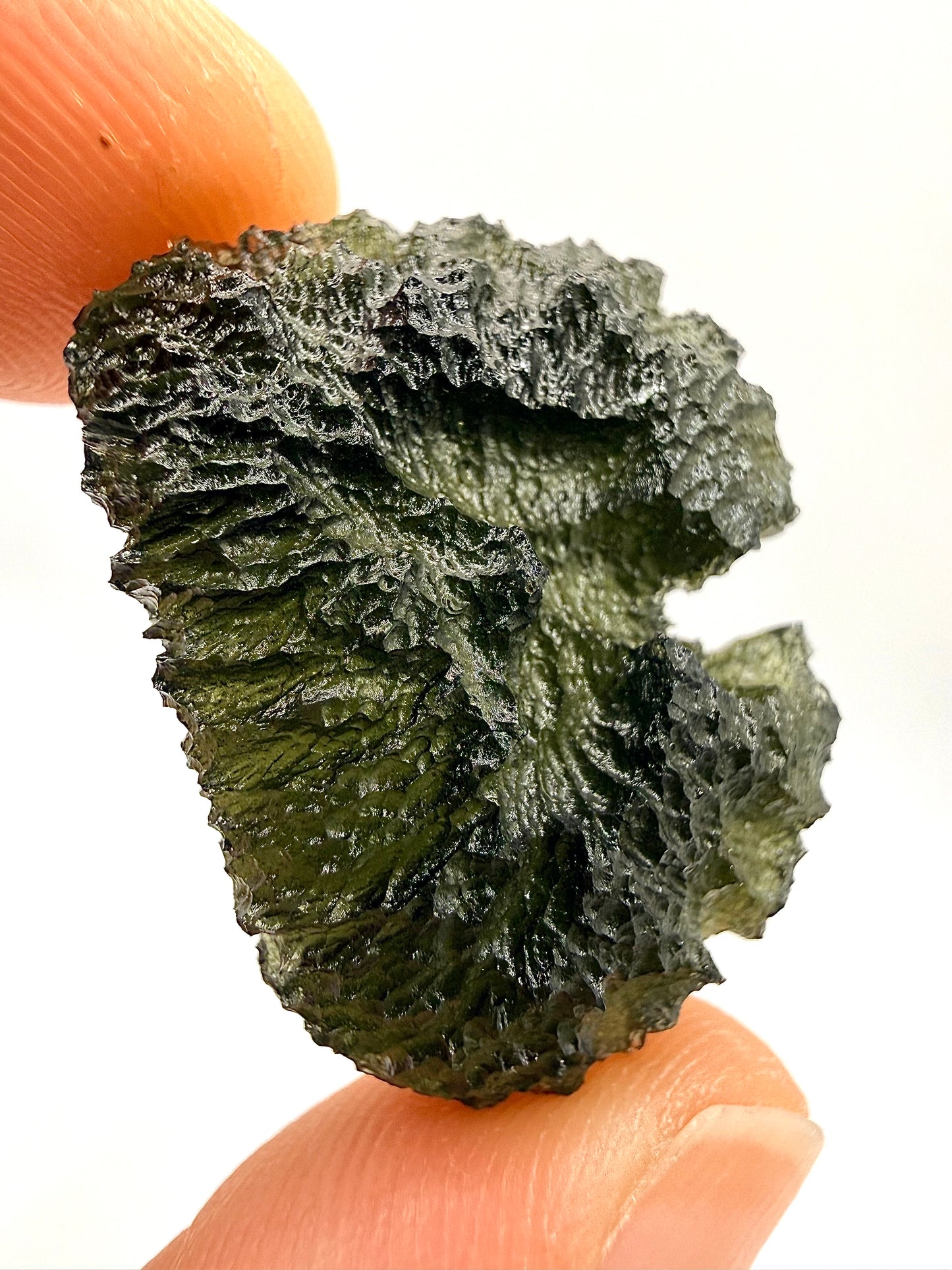 Raw Moldavite Loose Stone – Authentic Czech Moldavite Tektite, High Vibration Crystal, Collector Specimen, Spiritual Healing Stone