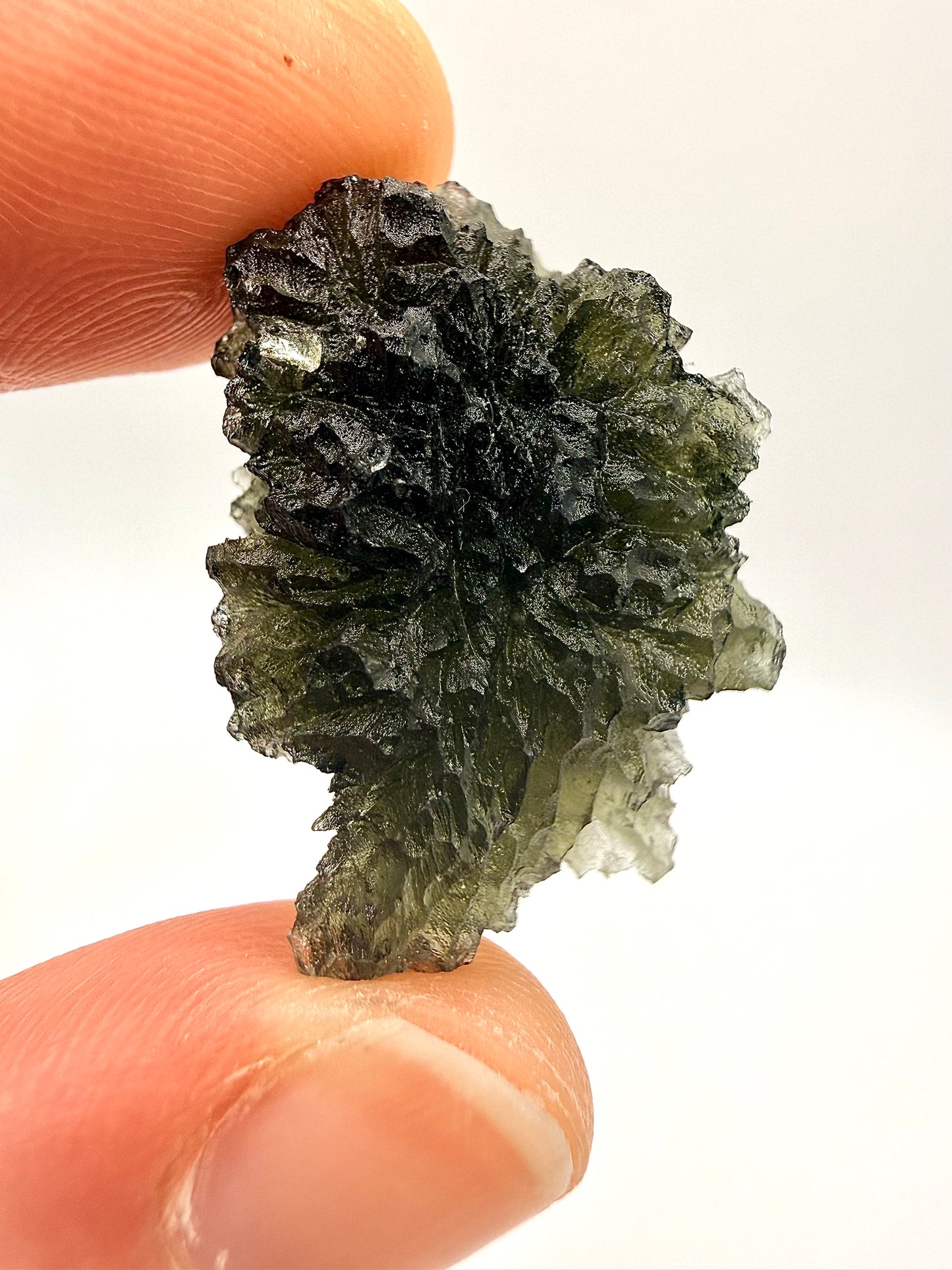 Raw Moldavite Loose Stone – Authentic Czech Moldavite Tektite, High Vibration Crystal, Collector Specimen, Spiritual Healing Stone