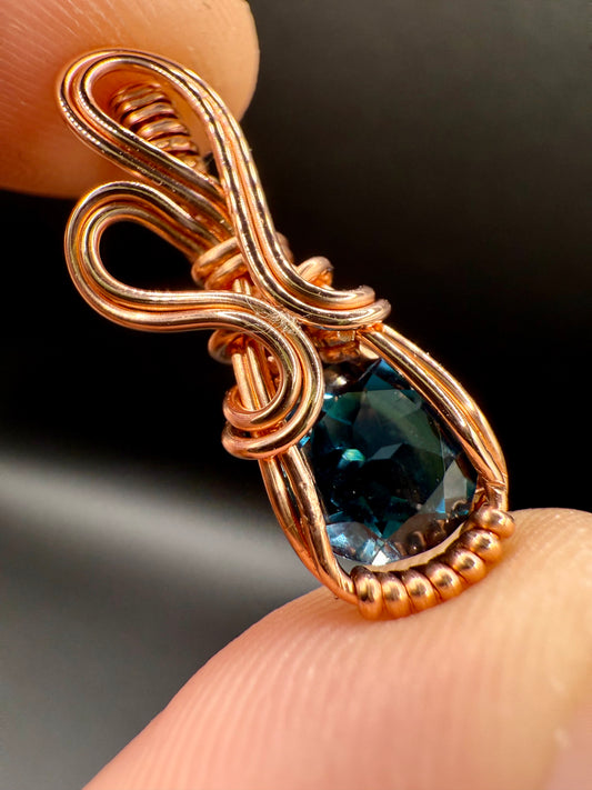 A1.) Christmas Special London Blue Topaz In Copper