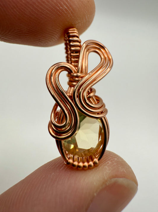 A1.) Christmas Special Citrine In Copper