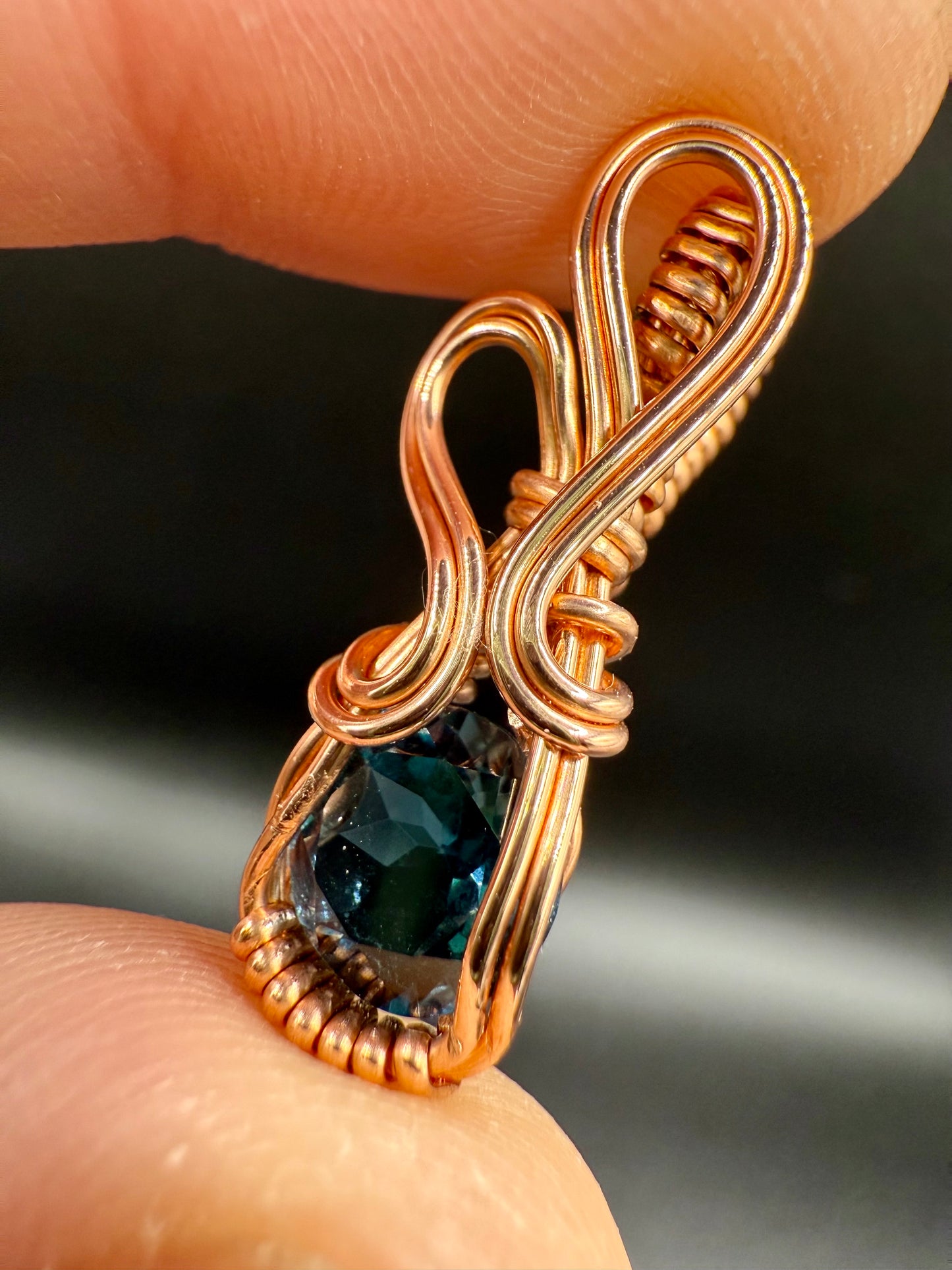 A1.) Christmas Special London Blue Topaz In Copper