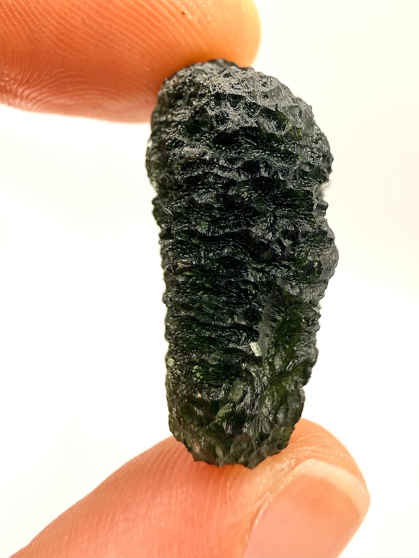 Raw Moldavite Loose Stone – Authentic Czech Moldavite Tektite, High Vibration Crystal, Collector Specimen, Spiritual Healing Stone