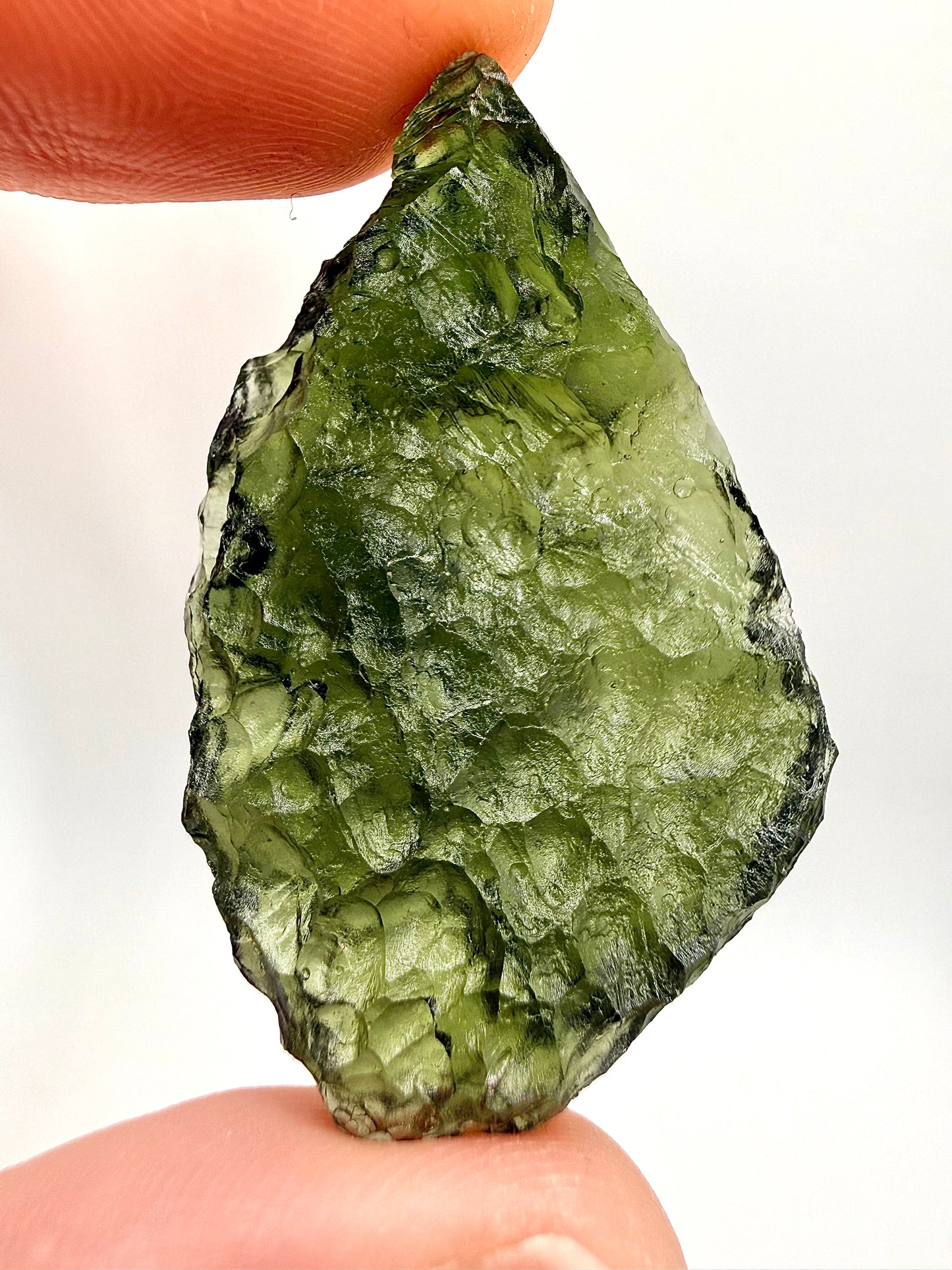 Raw Moldavite Loose Stone – Authentic Czech Moldavite Tektite, High Vibration Crystal, Collector Specimen, Spiritual Healing Stone