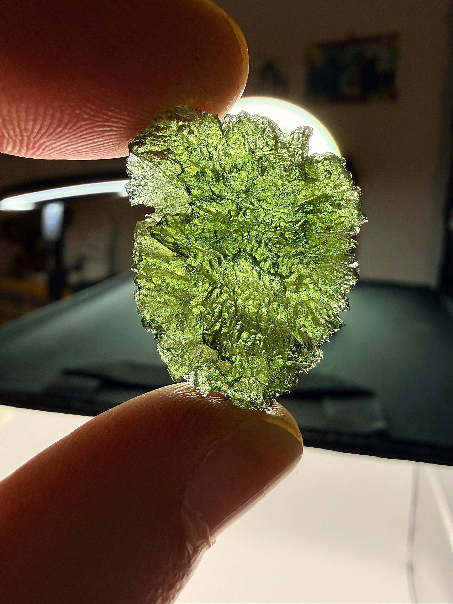 Raw Moldavite Loose Stone – Authentic Czech Moldavite Tektite, High Vibration Crystal, Collector Specimen, Spiritual Healing Stone
