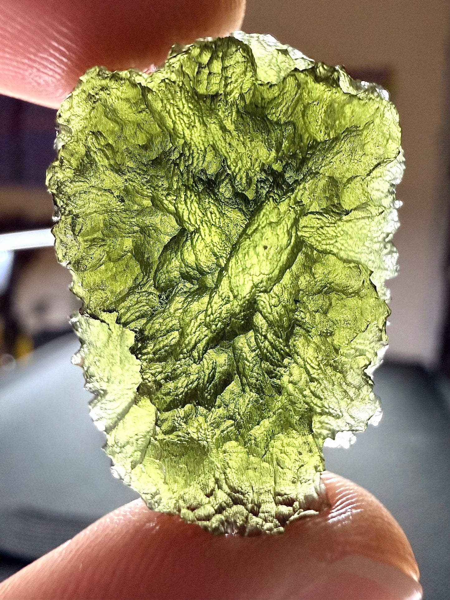 Raw Moldavite Loose Stone – Authentic Czech Moldavite Tektite, High Vibration Crystal, Collector Specimen, Spiritual Healing Stone