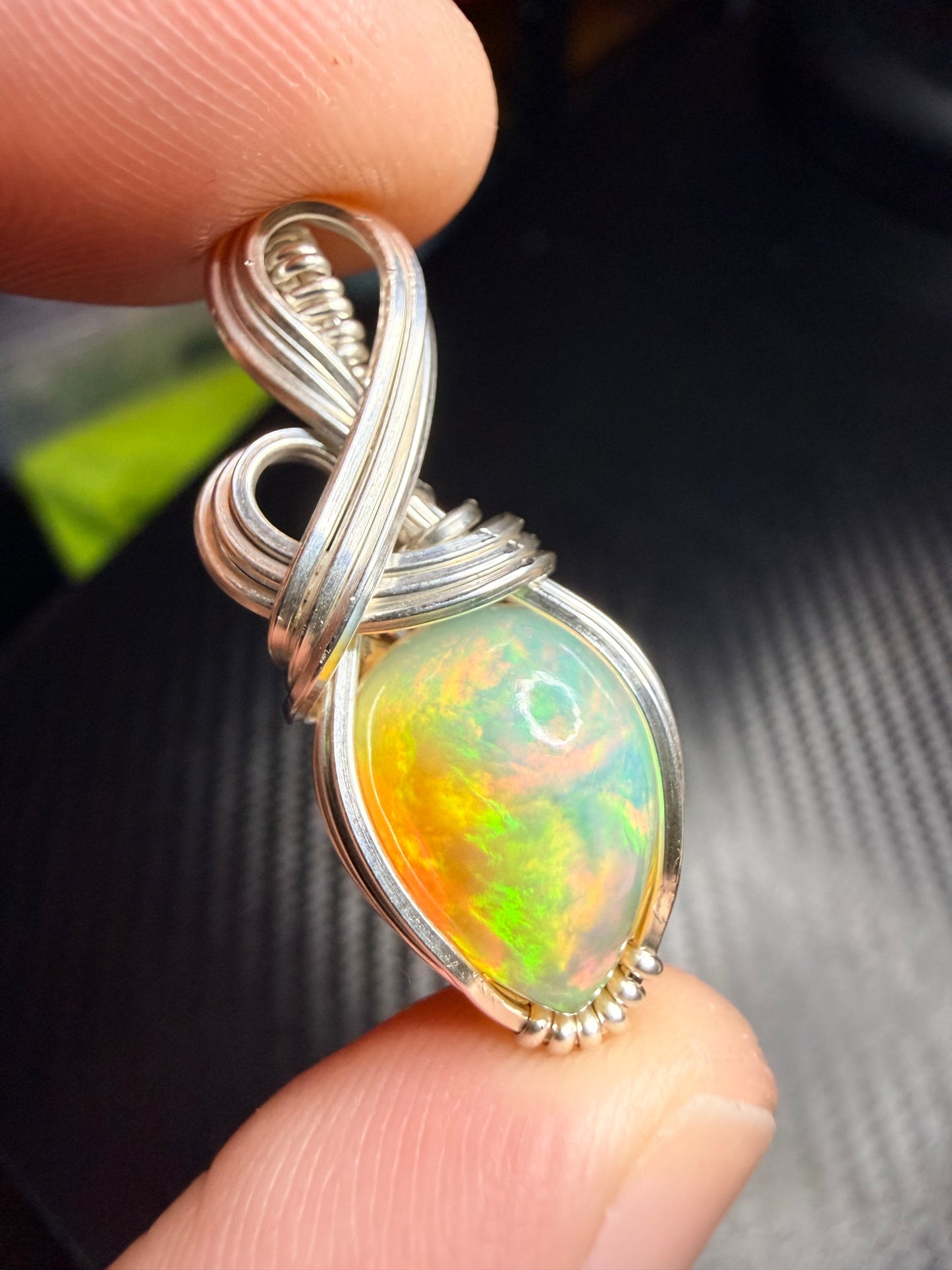 Ethiopian Welo Opal, Pendant In Sterling Silver