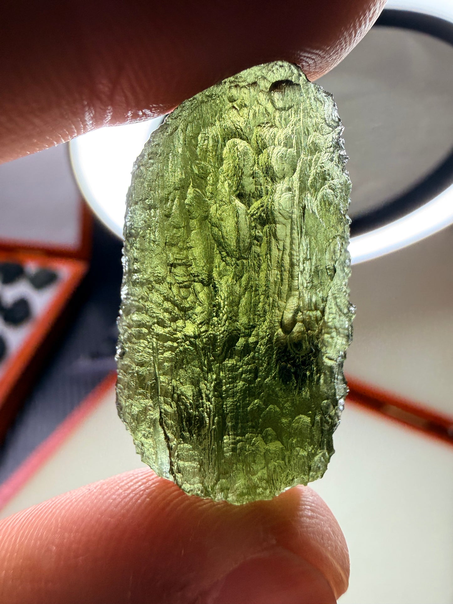 Moldavite 10.41 Gram With A Open Bubble Cavity