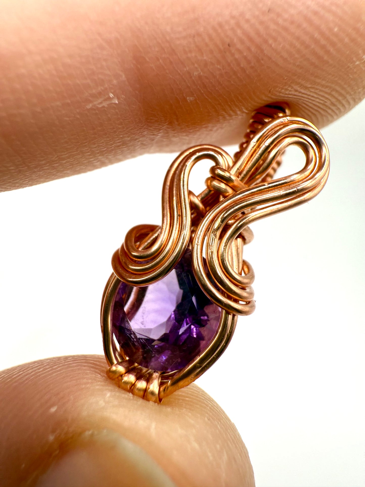 A1.) Christmas Special Amethyst In Copper