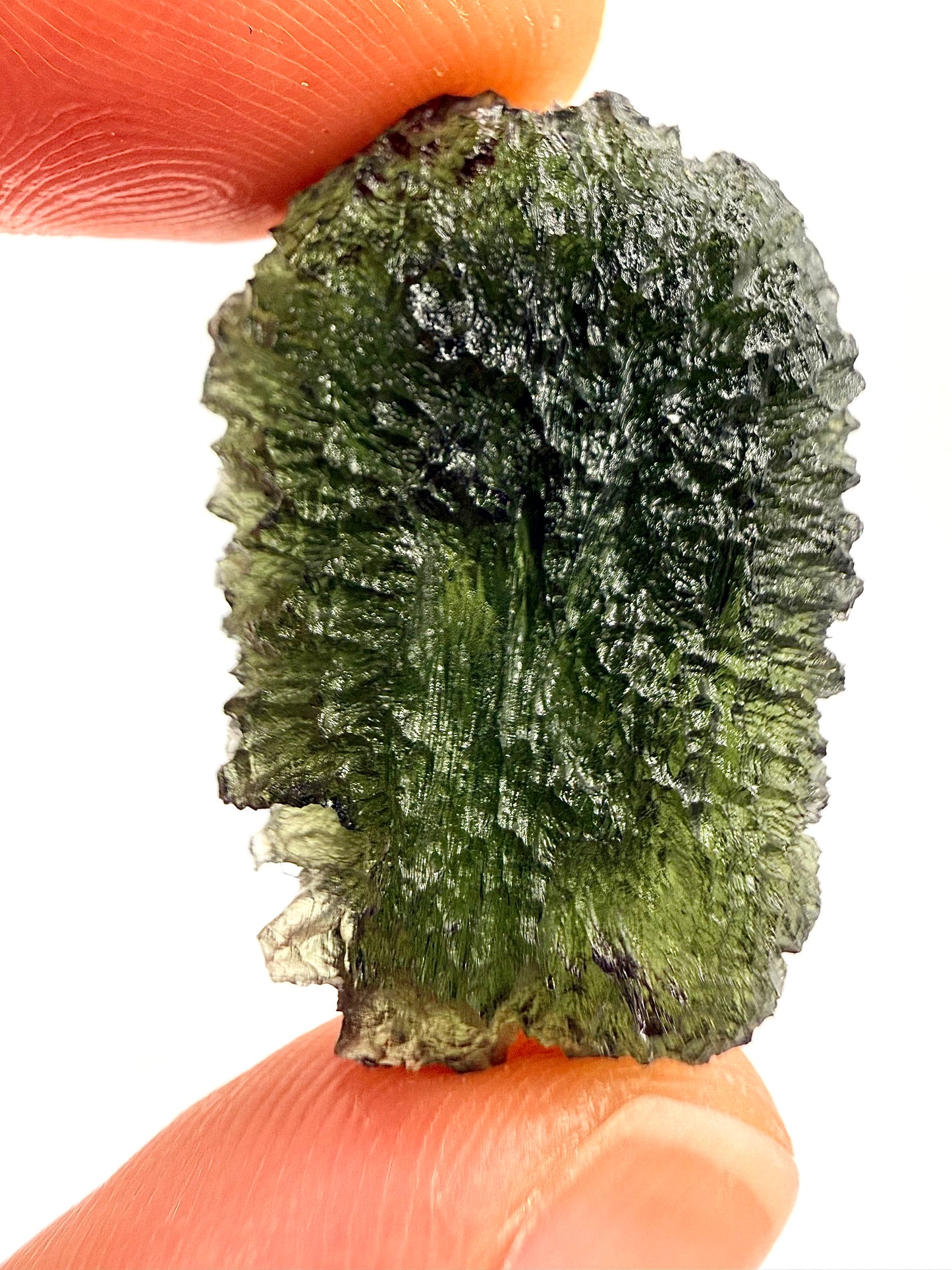 Raw Moldavite Loose Stone – Authentic Czech Moldavite Tektite, High Vibration Crystal, Collector Specimen, Spiritual Healing Stone