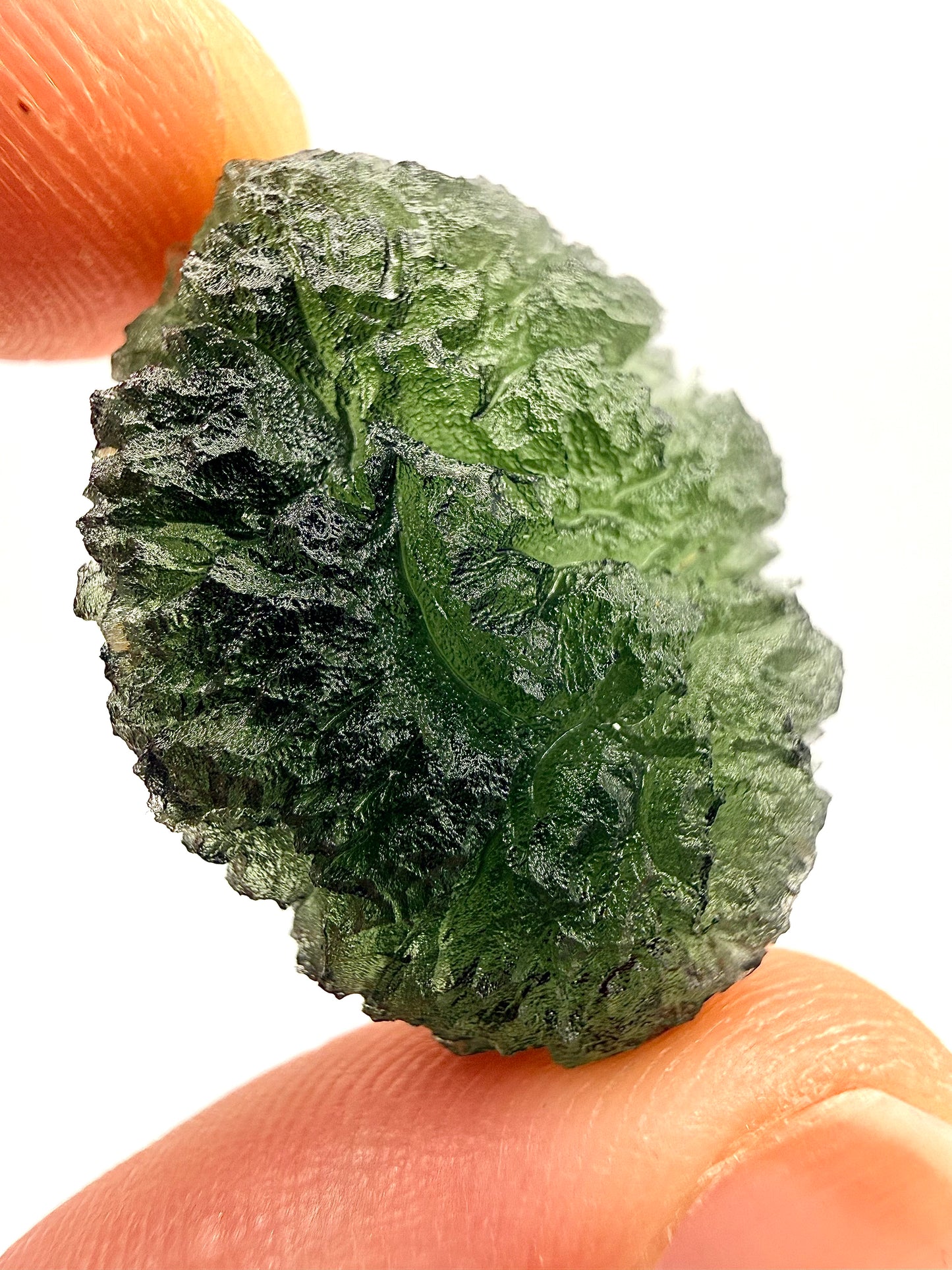 Raw Moldavite Loose Stone – Authentic Czech Moldavite Tektite, High Vibration Crystal, Collector Specimen, Spiritual Healing Stone