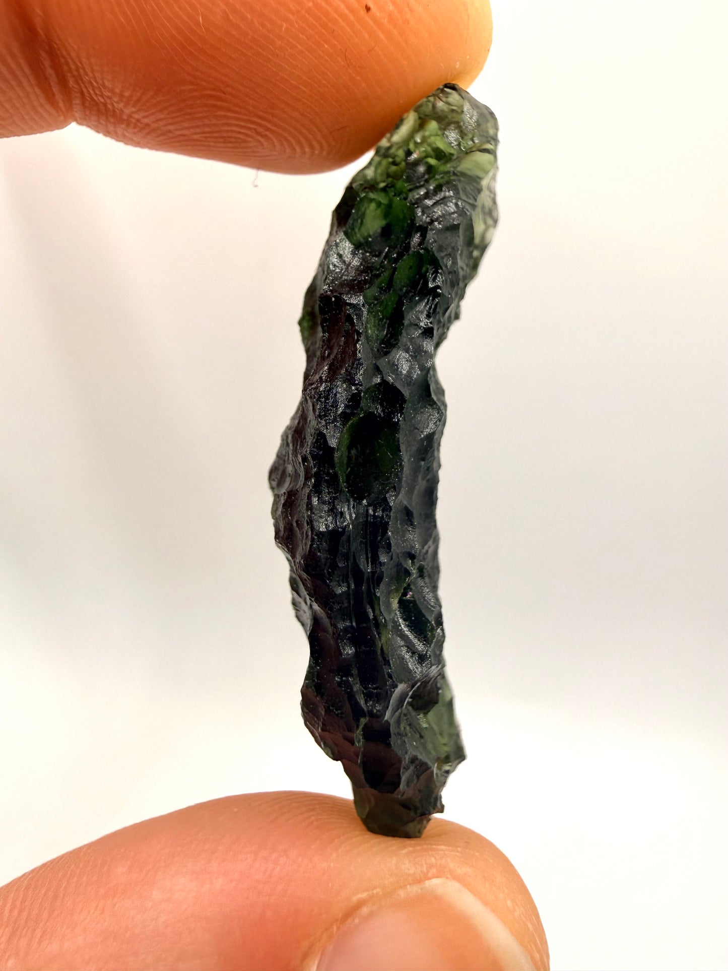 Raw Moldavite Loose Stone – Authentic Czech Moldavite Tektite, High Vibration Crystal, Collector Specimen, Spiritual Healing Stone