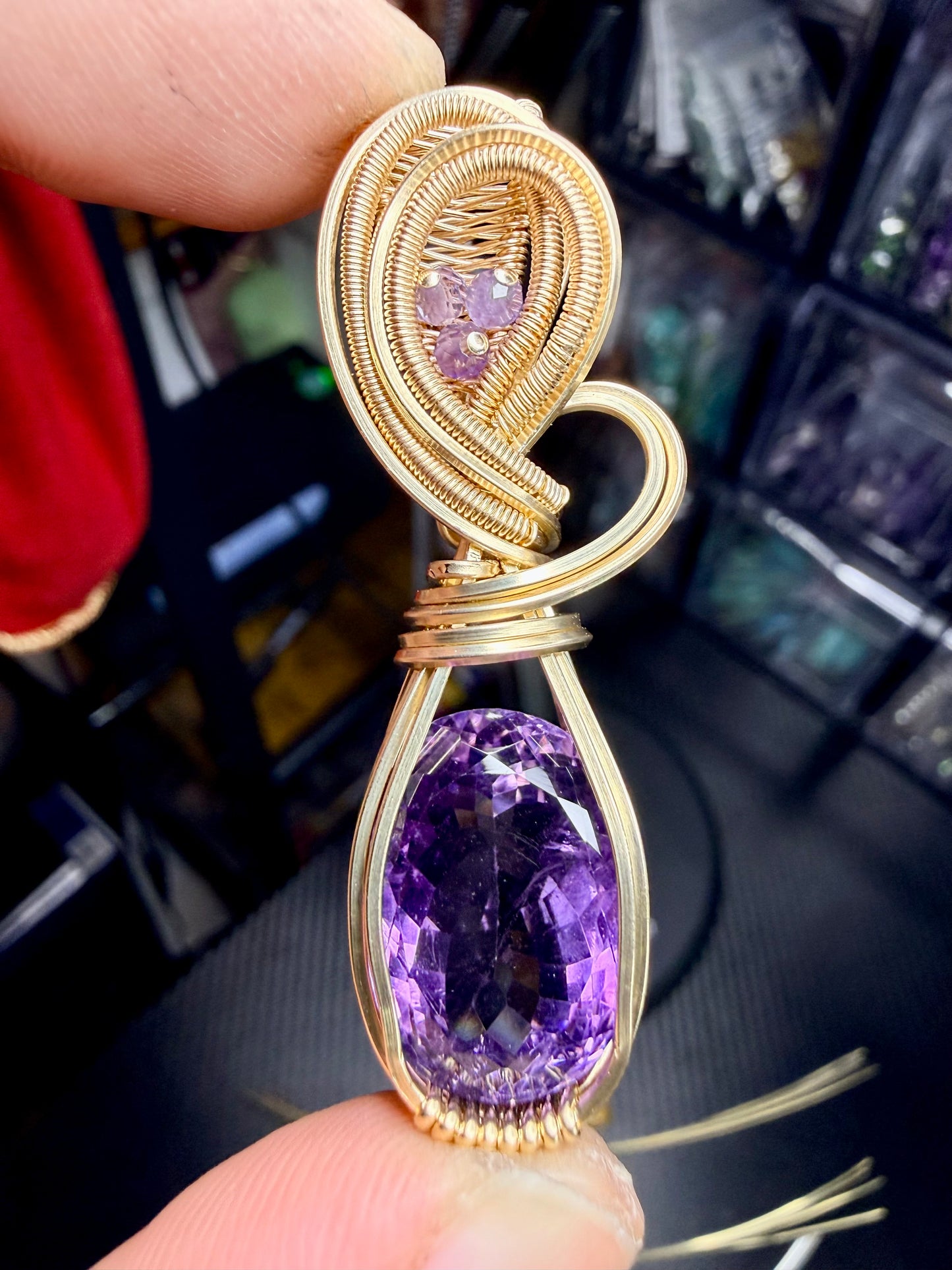 Amethyst In 14k Gold Filled