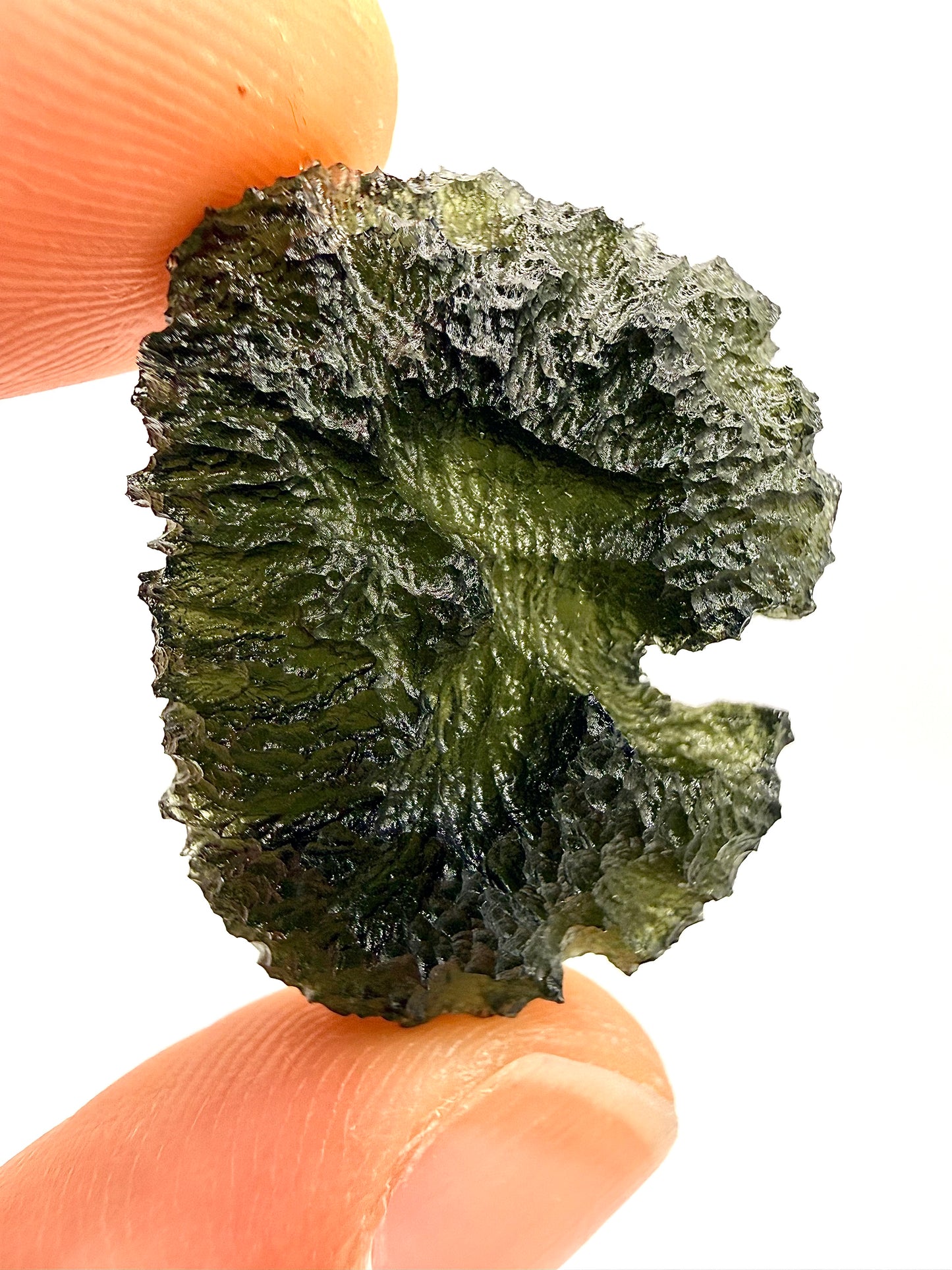 Raw Moldavite Loose Stone – Authentic Czech Moldavite Tektite, High Vibration Crystal, Collector Specimen, Spiritual Healing Stone