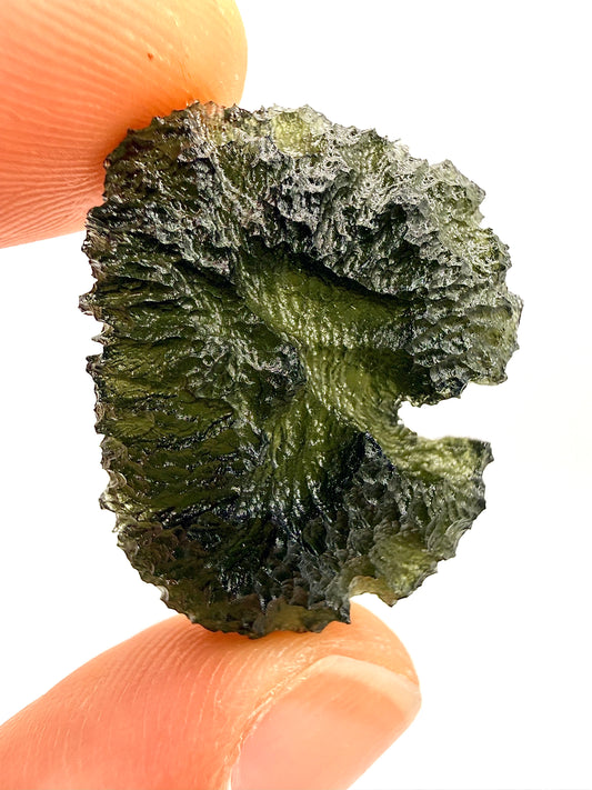 Raw Moldavite Loose Stone – Authentic Czech Moldavite Tektite, High Vibration Crystal, Collector Specimen, Spiritual Healing Stone