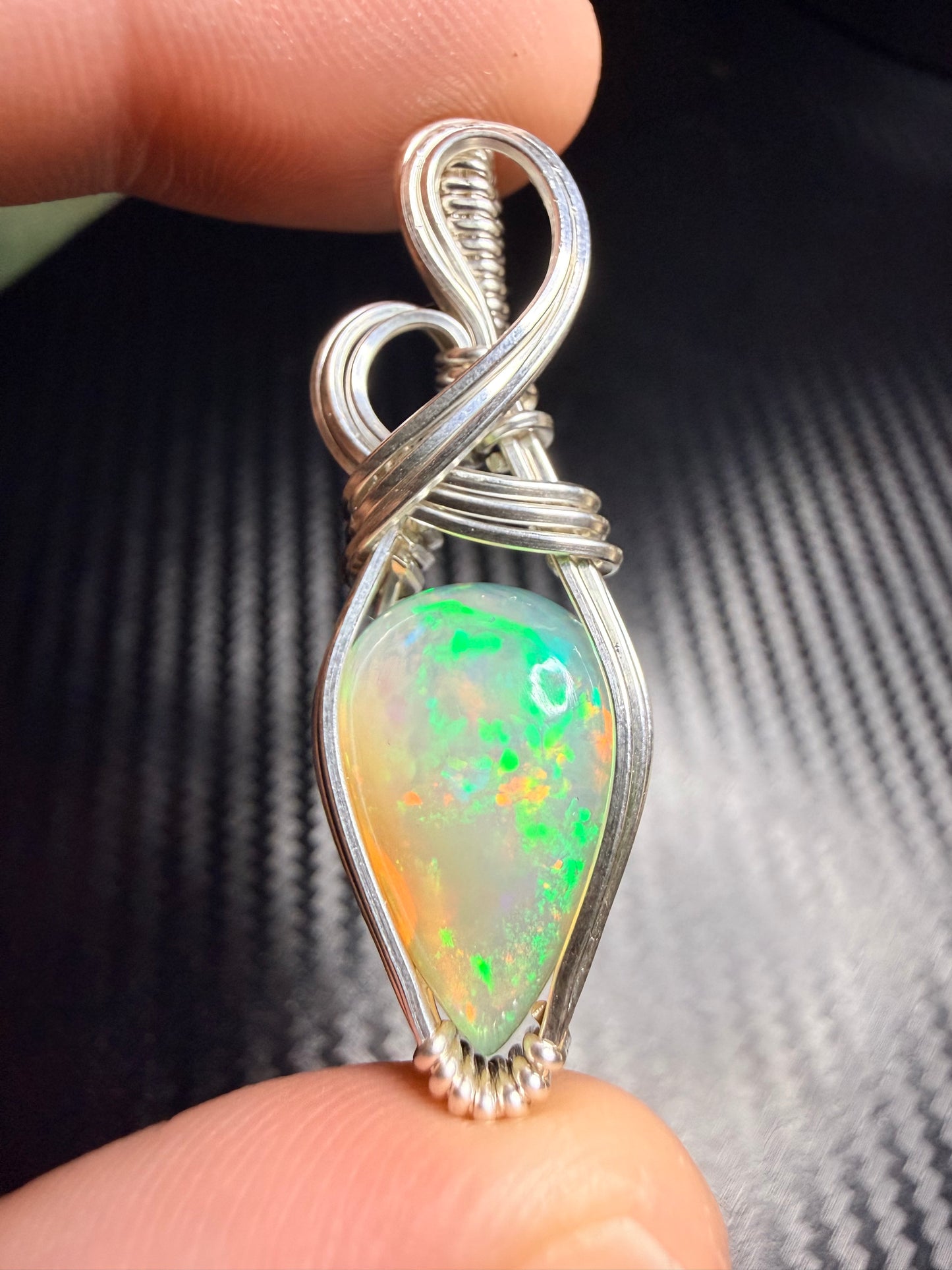 Ethiopian Welo Opal, Pendant In Sterling Silver