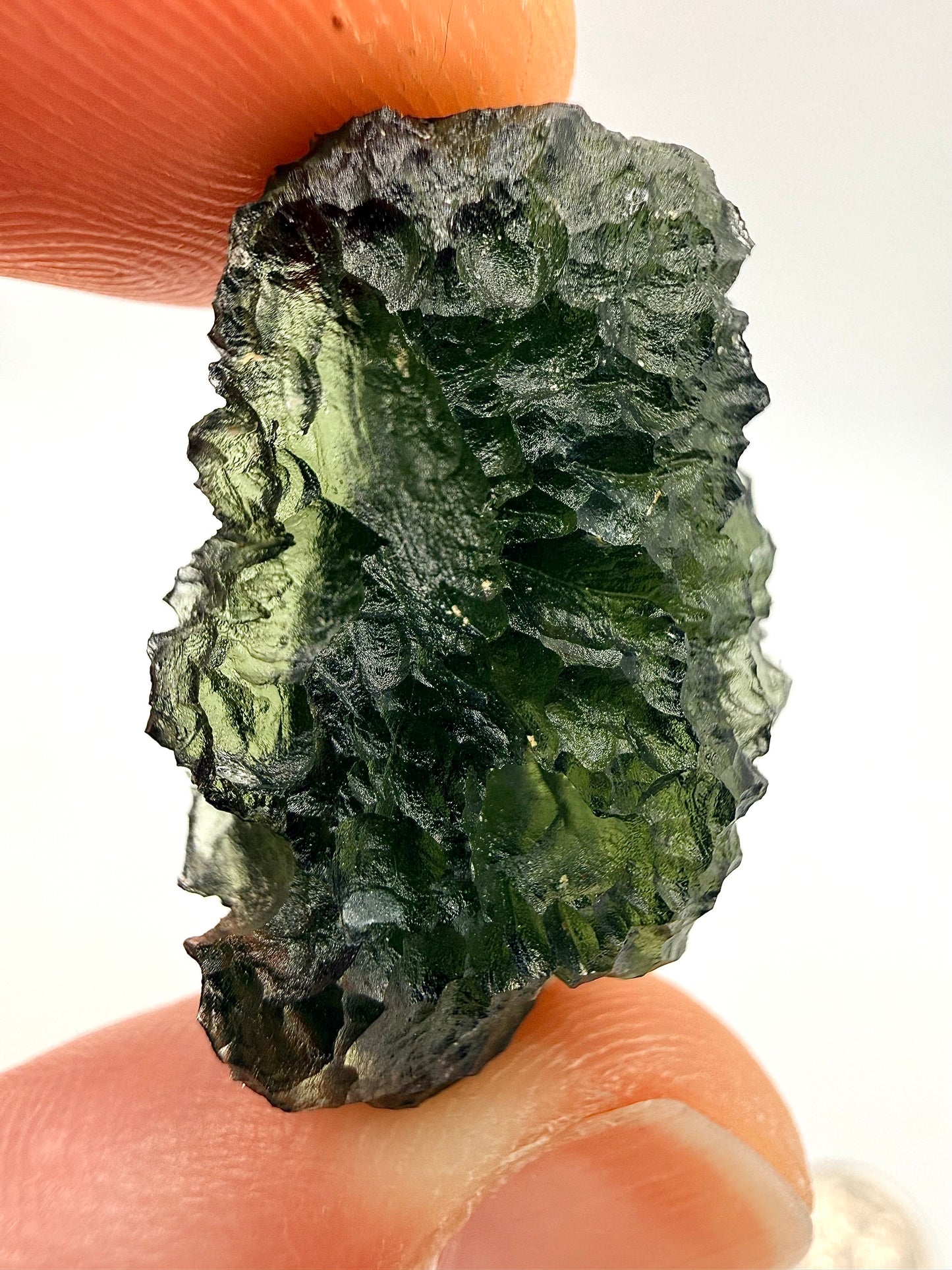 Raw Moldavite Loose Stone – Authentic Czech Moldavite Tektite, High Vibration Crystal, Collector Specimen, Spiritual Healing Stone